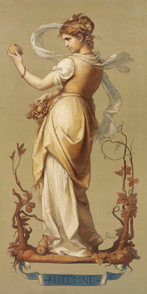 Les Quatres Saisons  by Joseph Felon - Hand-Painted Oil Painting Reproduction