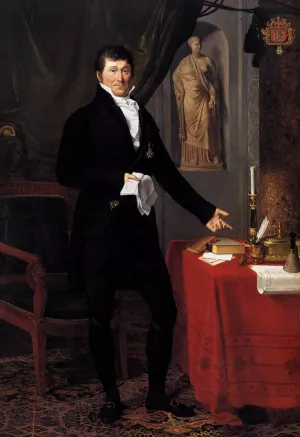 Baron Charles-Louis de Keverberg de Kessel by Joseph-Francois Ducq Oil Painting