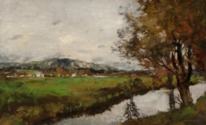 Canal at Dachau by Joseph Frank Currier Oil Painting