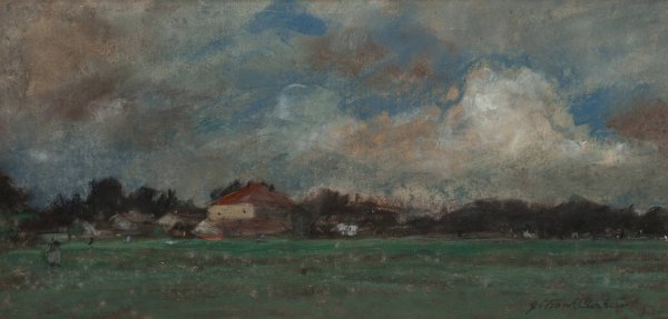 Main Product Photo of Stormy Sky Painting by Joseph Frank Currier