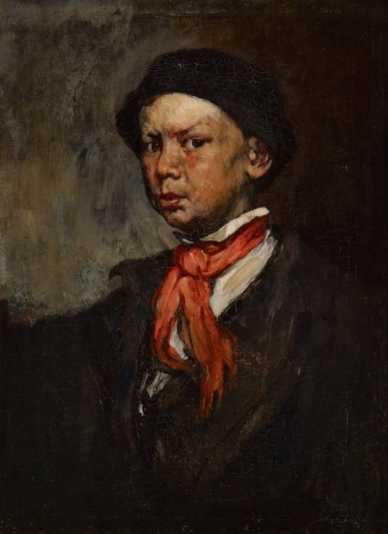 Main Product Photo of The Whistling Boy  Painting by Joseph Frank Currier