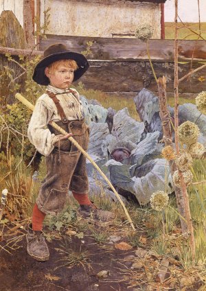 Master of All He Surveys by Joseph Von Molitor Muhlfeld Oil Painting