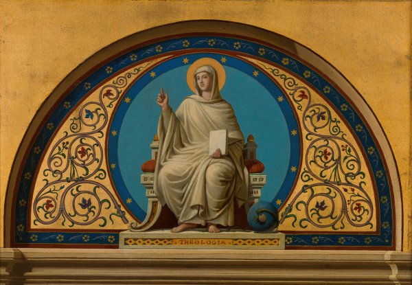 La Theologie  by Joseph-Frederic-Charles Soulacroix - Hand-Painted Oil Painting Reproduction