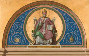 Saint Ambroise by Joseph-Frederic-Charles Soulacroix Oil Painting
