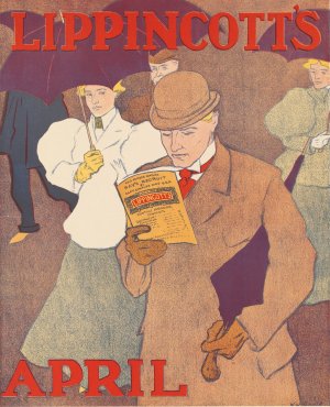 Lippincott's April by Joseph Gould Oil Painting