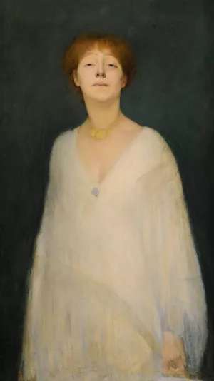 Presumed Portrait Of Yvette Guilbert Oil painting by Joseph Granie
