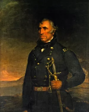General Zachary Taylor painting by Joseph H Bush