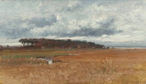 Autumn Landscape by Joseph H. Greenwood Oil Painting