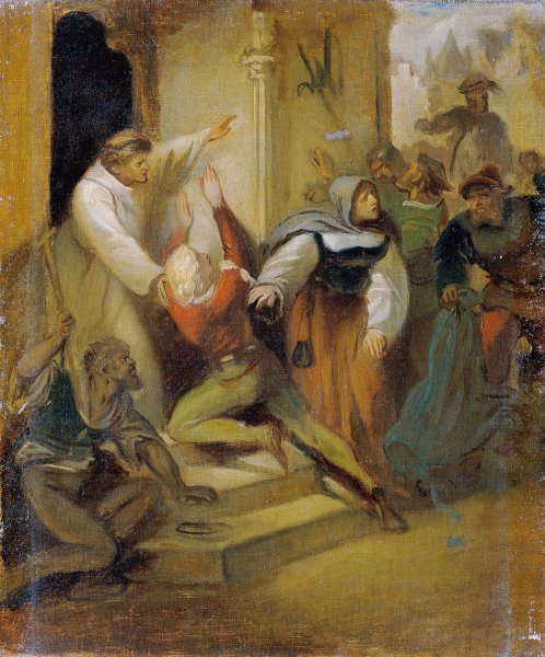 Main Product Photo of Das Asylrecht Painting by Joseph Hasslwander