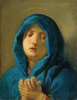 Madonnenkopf by Joseph Hasslwander Oil Painting