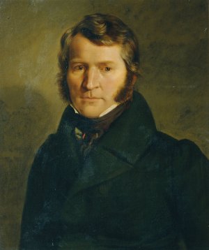 Professor Anthon Hasslwander by Joseph Hasslwander Oil Painting