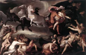 The Rape of Proserpina by Joseph Heintz The Elder Oil Painting