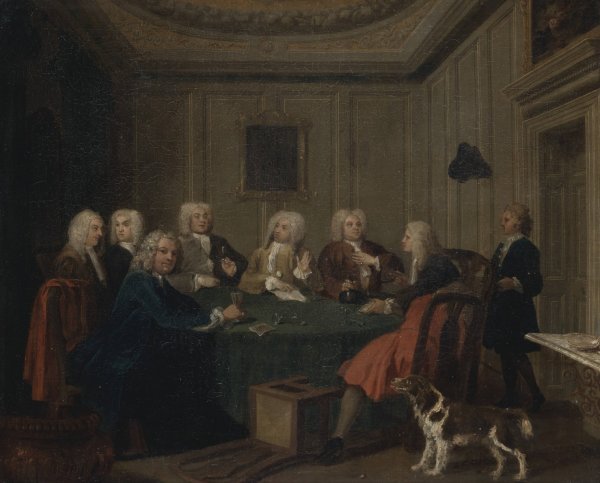 Main Product Photo of A Club of Gentlemen  Painting by Joseph Highmore