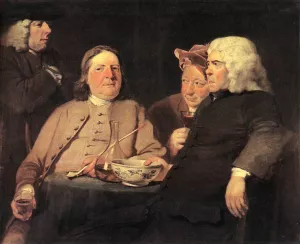 Mr. Oldham and His Friends by Joseph Highmore Oil Painting