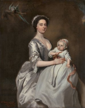 Mrs. Sharpe and Her Child by Joseph Highmore Oil Painting