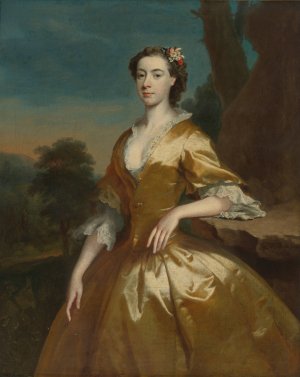 Portrait of Mrs. Joshua Iremonger by Joseph Highmore Oil Painting
