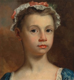 Sketch of a Young Girl by Joseph Highmore Oil Painting