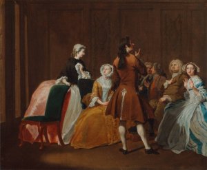 The Harlowe Family, from Samuel Richardson's 'Clarissa' by Joseph Highmore Oil Painting