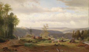 Motiv aus dem Wienerwald by Joseph Holzer Oil Painting