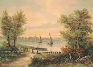 Lake Chapauqua by Joseph Hoover Oil Painting