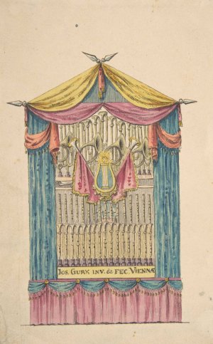 Design for a Fanciful Organ by Joseph Ignaz Gurk Oil Painting