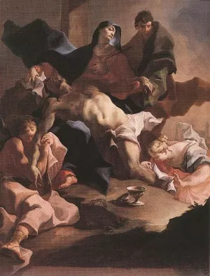 Pieta by Joseph Ignaz Mildorfer Oil Painting