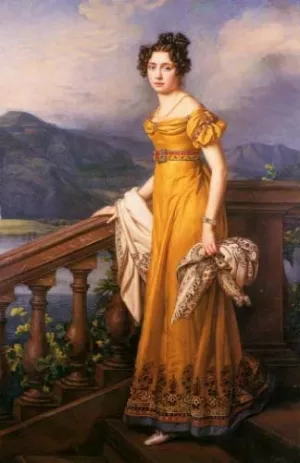 Amalie Auguste by Joseph Karl Stieler - Oil Painting Reproduction
