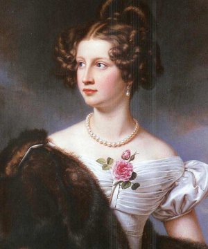 Amelie Kruedener by Joseph Karl Stieler Oil Painting