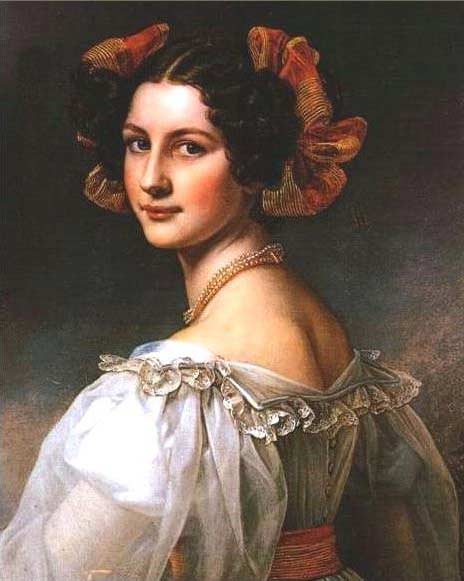 Main Product Photo of Auguste Hilber Zweite Painting by Joseph Karl Stieler