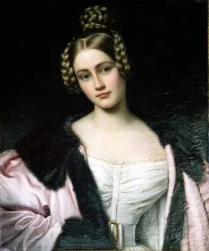 Caroline, Countess of Holnstein by Joseph Karl Stieler Oil Painting