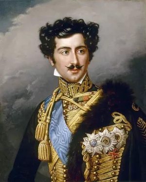 Crownprince Oscar of Sweden painting by Joseph Karl Stieler