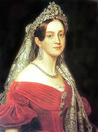 Main Product Photo of Duchess Marie Frederike Amalie of Oldenburg Queen of Greece Painting by Joseph Karl Stieler