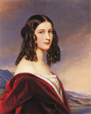 Freidericka Gumppenberg painting by Joseph Karl Stieler