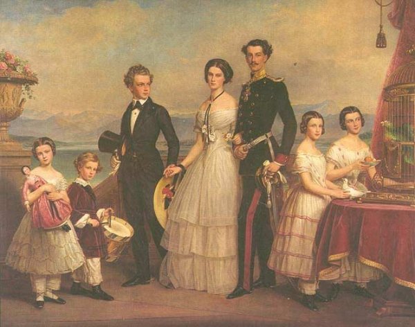 Main Product Photo of Helena Bavorska S Rodinou Painting by Joseph Karl Stieler