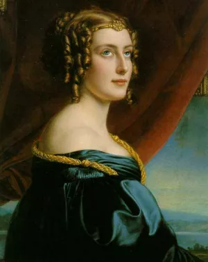 Jane Digby by Joseph Karl Stieler - Oil Painting Reproduction