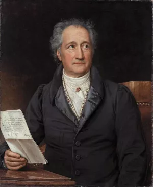 Johann Wolfgang von Goethe painting by Joseph Karl Stieler