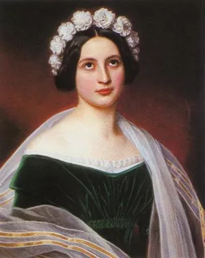 Josepha Conti by Joseph Karl Stieler Oil Painting