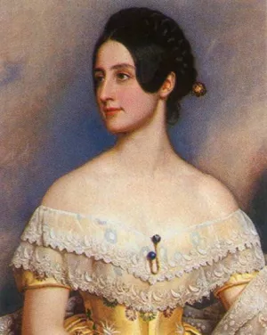 Lady Emily Milbanke by Joseph Karl Stieler Oil Painting