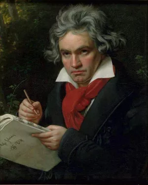 Ludwig von Beethoven Oil painting by Joseph Karl Stieler