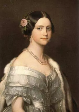 Maria Amalia by Joseph Karl Stieler Oil Painting