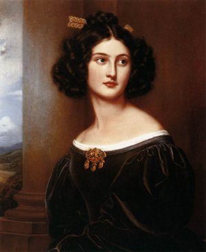 Nanette Heine, nee Kaula Oil painting by Joseph Karl Stieler