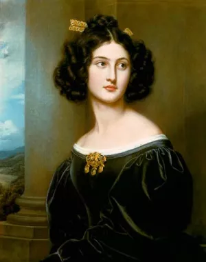 Nanette Kaula by Joseph Karl Stieler - Oil Painting Reproduction