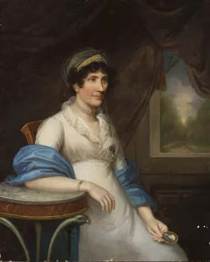 Portrait of Marianna Dembinska nee Moszynska by Joseph Karl Stieler Oil Painting