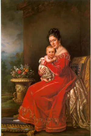 Queen Pauline by Joseph Karl Stieler Oil Painting