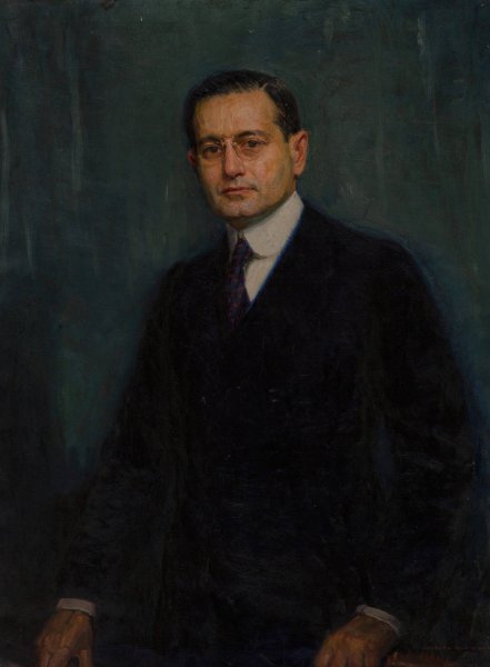 Portrait of Charles F.W. Nichols  by Joseph Kleitsch - Hand-Painted Oil Painting Reproduction