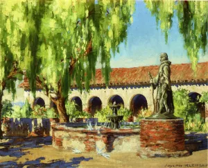 San Fernando Mission by Joseph Kleitsch - Oil Painting Reproduction