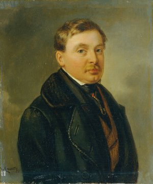 Der Maler Josef Feid by Joseph Lavos Oil Painting