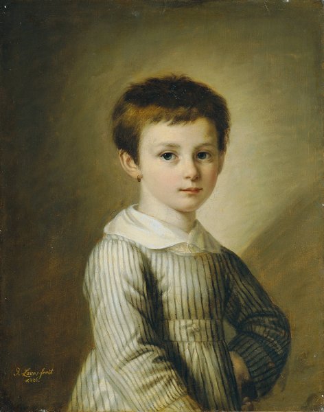 Knabenbildnis  by Joseph Lavos - Hand-Painted Oil Painting Reproduction