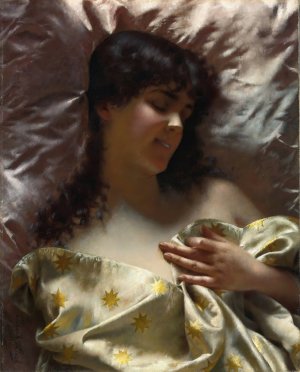 Sleeping Beauty by Joseph Lieck Oil Painting