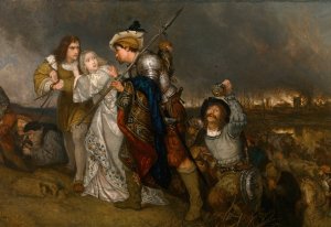 The Calamities of War by Joseph Lies Oil Painting